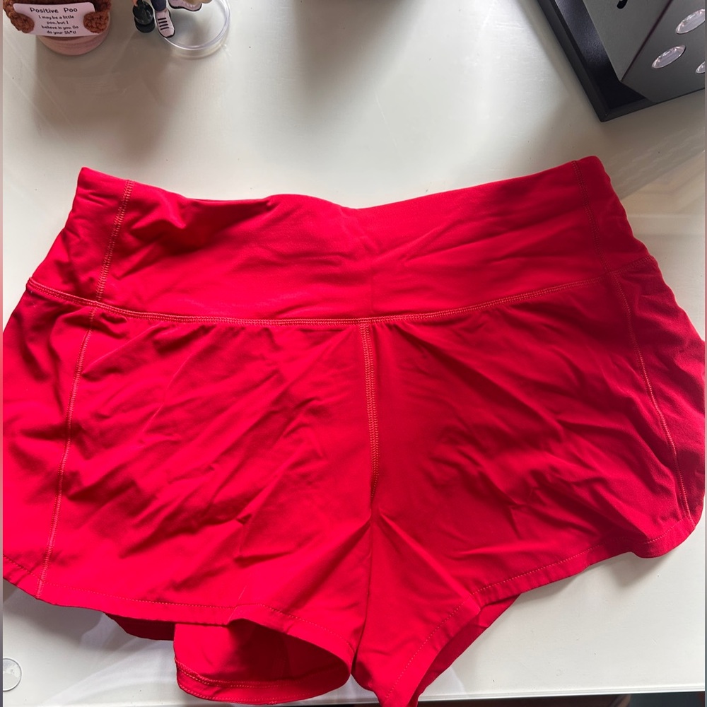 lululemon athletica Red Athletic Shorts